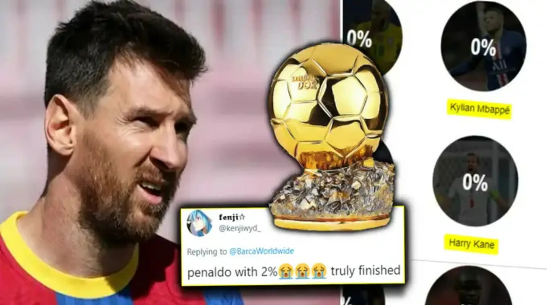 La última encuesta revela lo que piensa la gente de las posibilidades de Leo Messi de ganar el Balón de Oro: más de 20 mil fans votaron