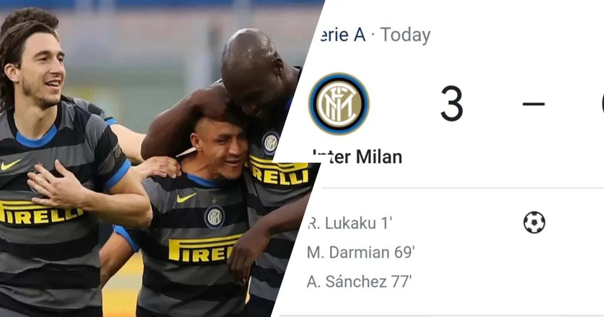 Inter Milan thrash Genoa to stay top of Serie A table, 3 former Man United players score