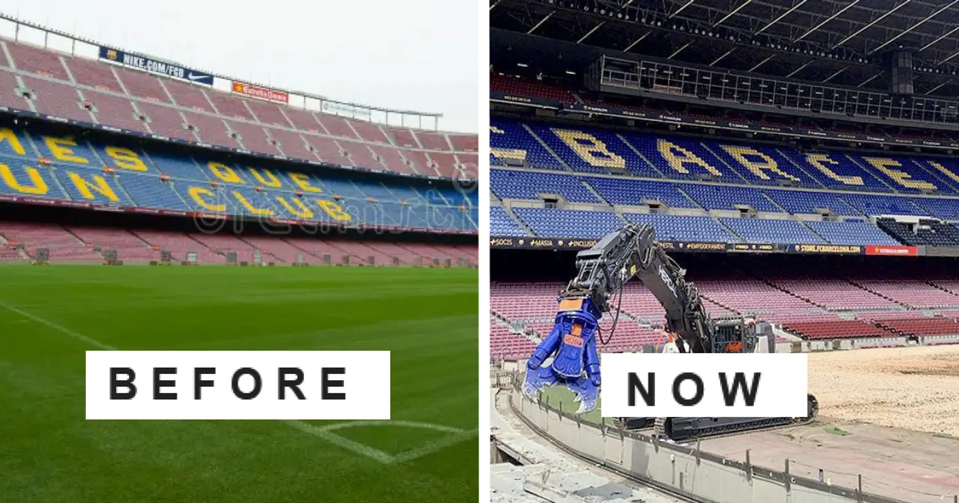 NEW: Images of Camp Nou under serious construction emerge