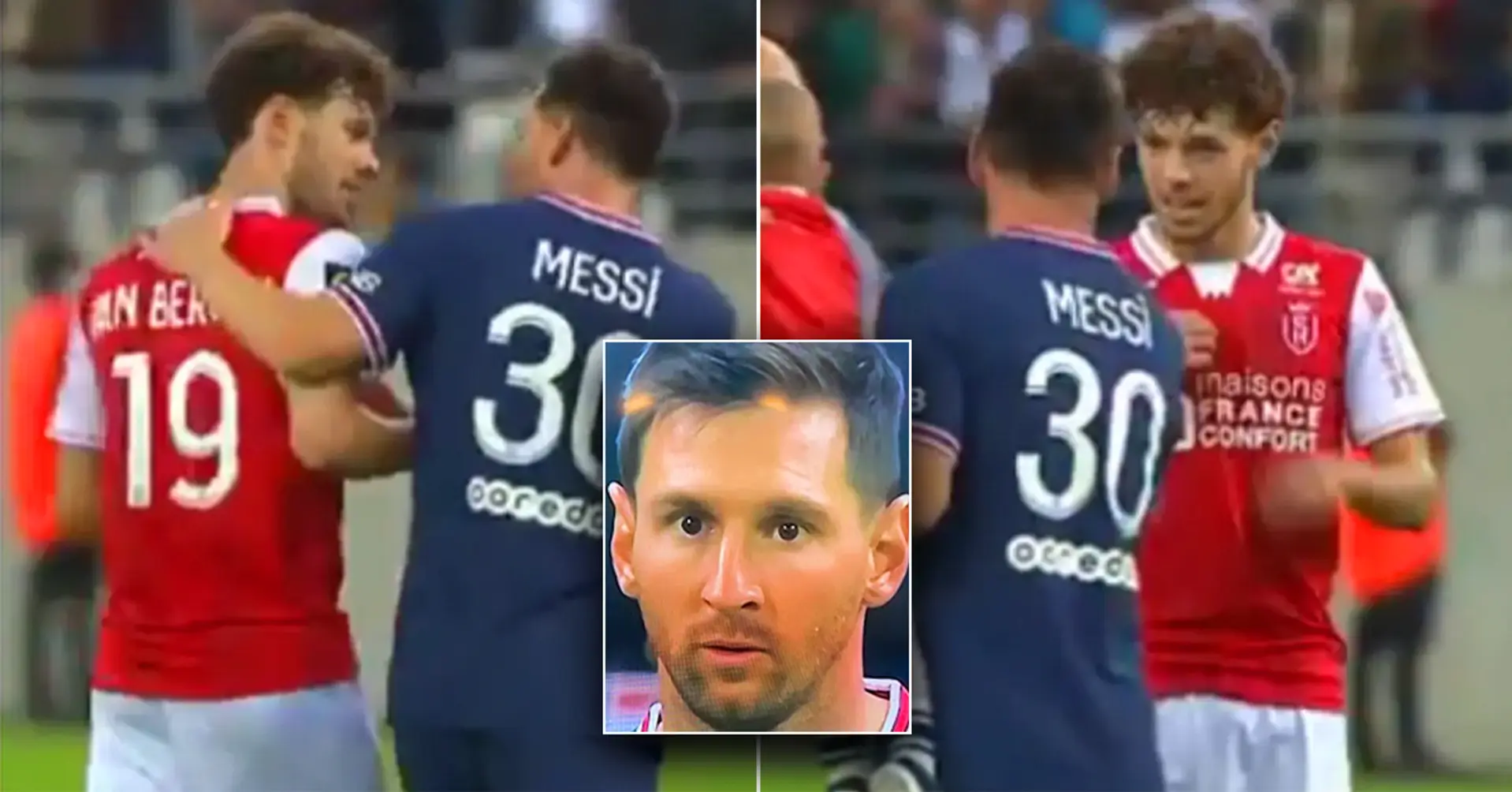 Cosa è successo tra Lionel Messi e il 22enne giocatore del Reims a fine partita- IL VIDEO