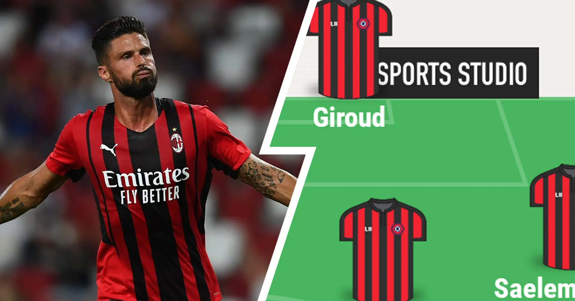 Giroud punta, Calabria terzino dx: come si è schierato il Milan nella convincente vittoria sul Panathinaikos