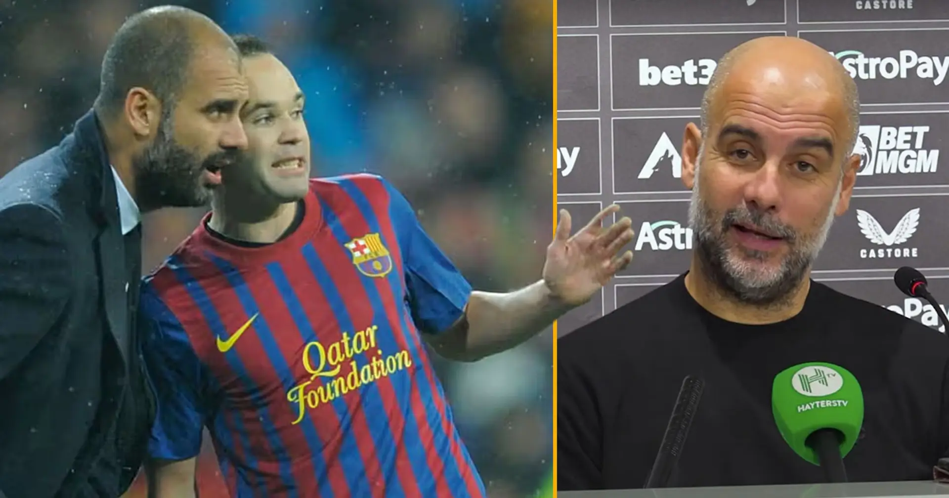 'It was Andrés who opened my eyes': Recalling the debt Pep Guardiola has to Iniesta 
