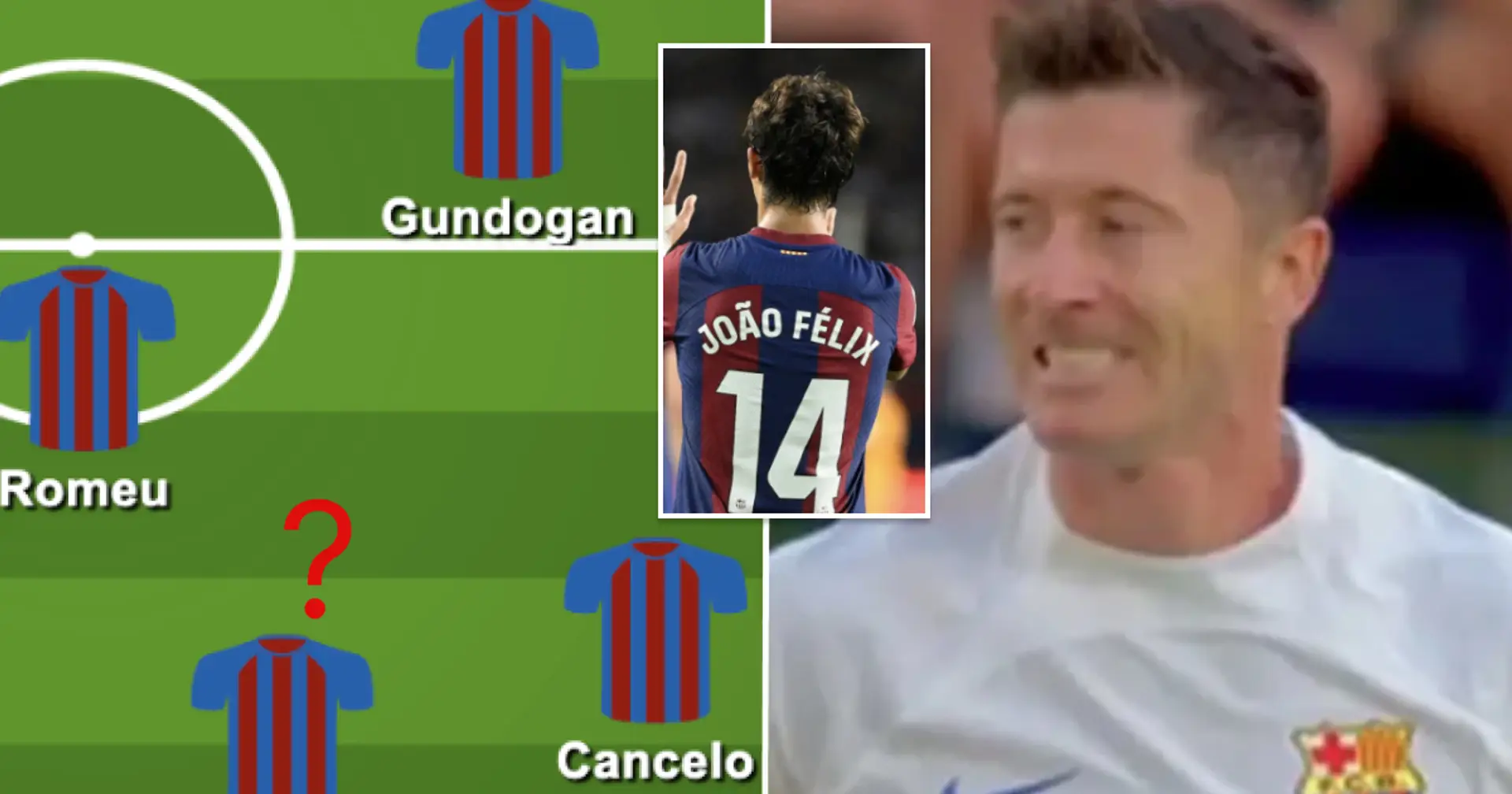 How could Barca lineup vs Celta with Lewandowski 'rested': 2 options
