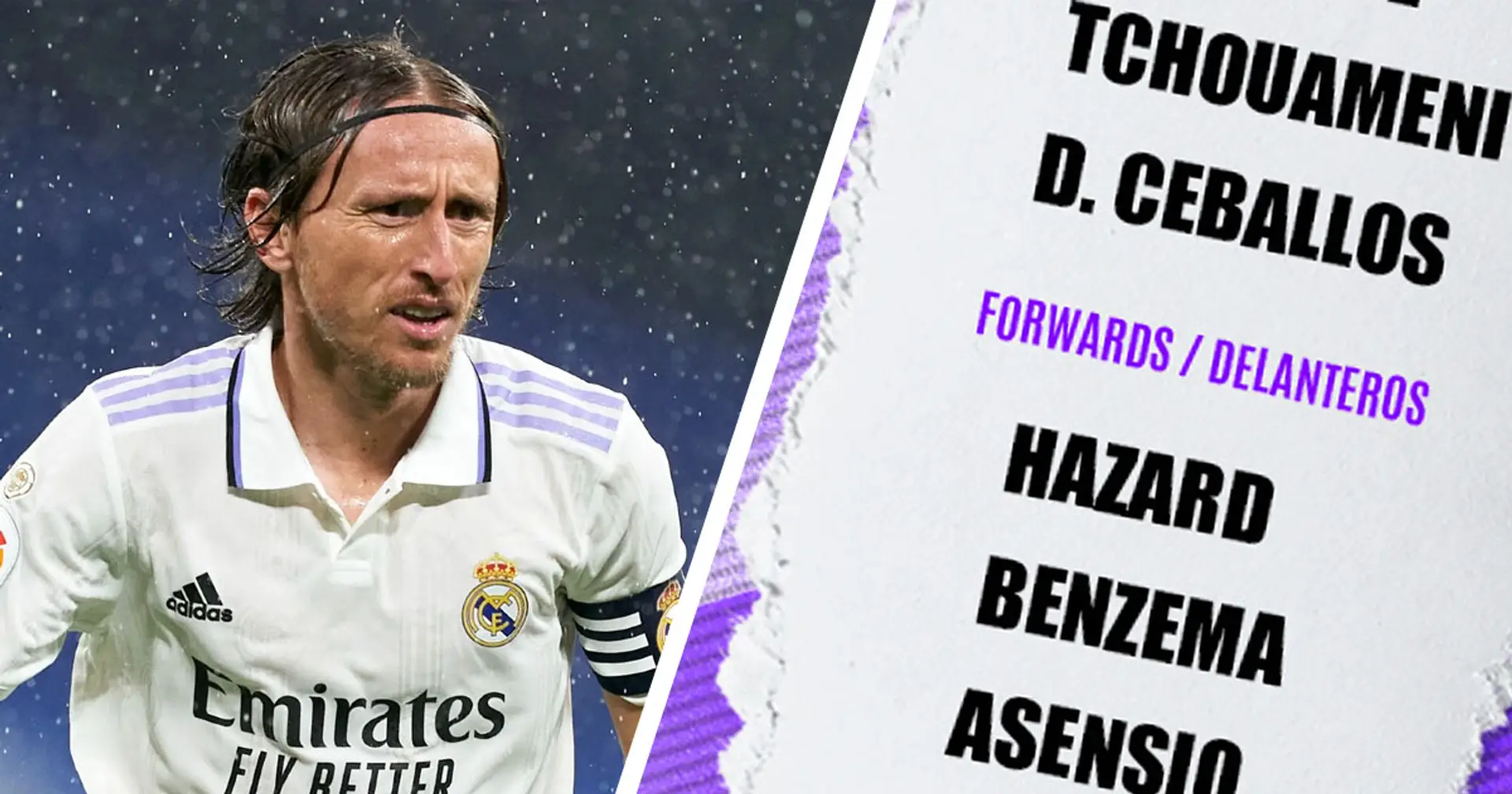 Modric et Tchouameni de retour : le Real Madrid dévoile son groupe de 23 joueurs pour le match contre Valladolid