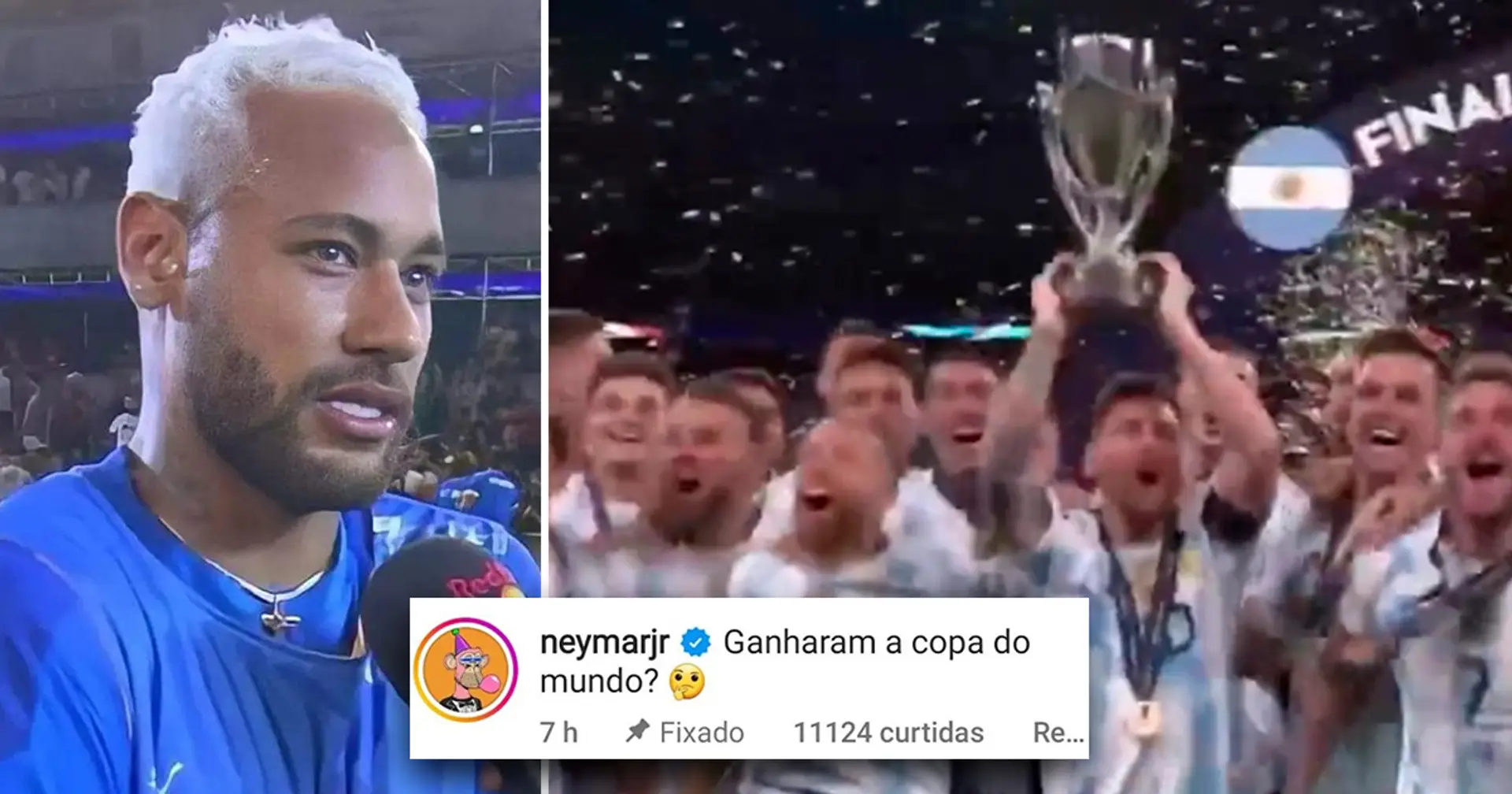 "Ils ont gagné la Coupe du monde ou quoi ?" : Neymar se moque de l'Argentine après leur victoire en Finalissima