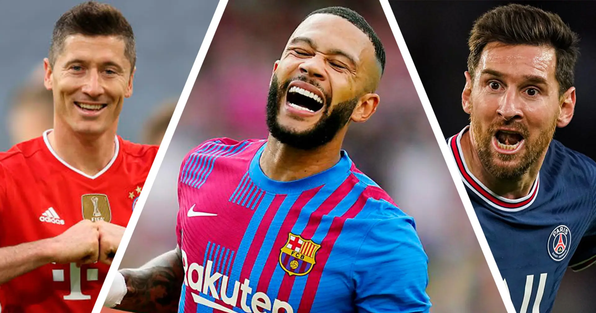 Messi 2nd, Memphis 9th: Players with most goal contributions in 2021