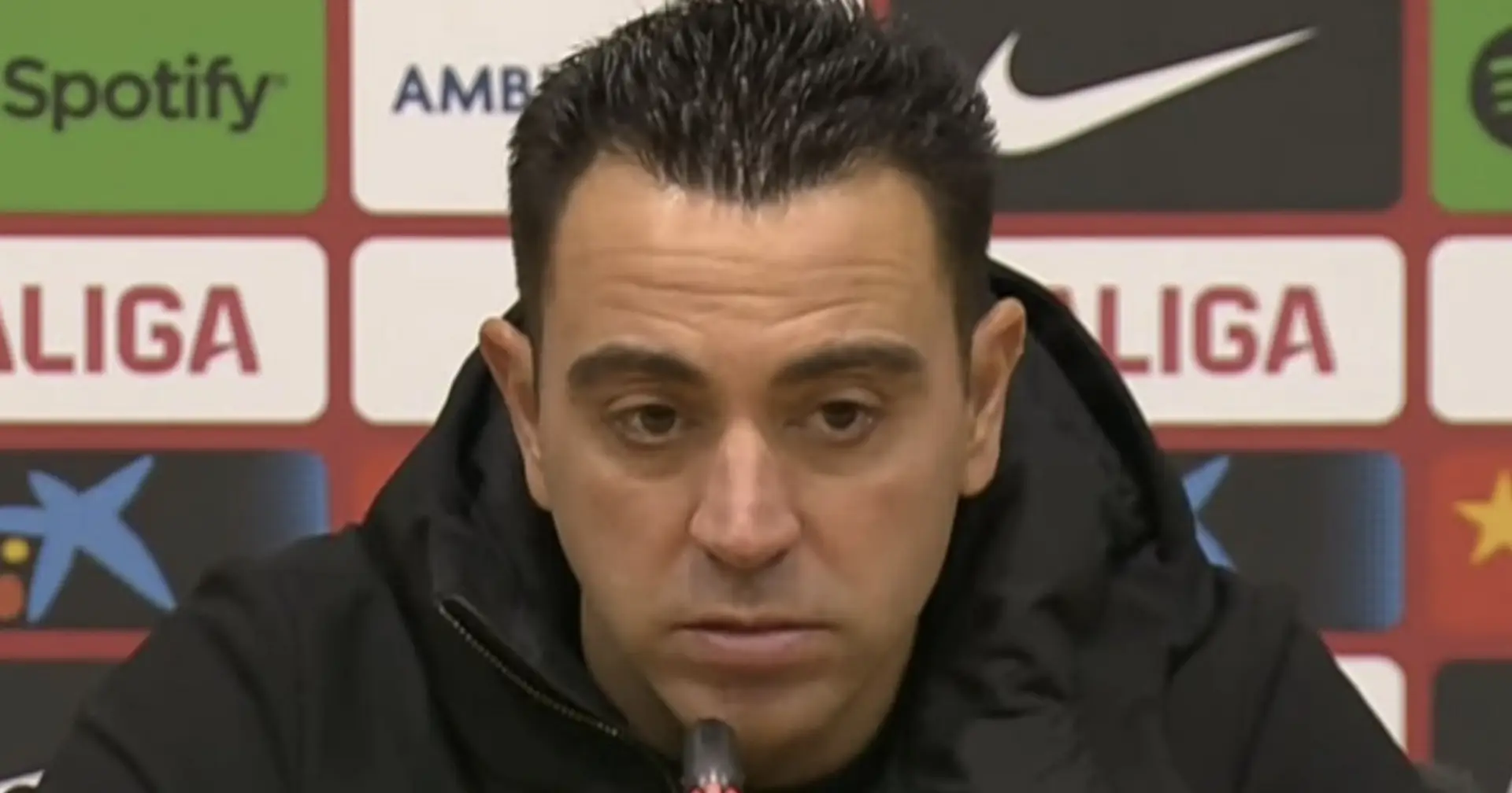 Xavi reveals the 'only' thing he didn't like from his players  v Osasuna