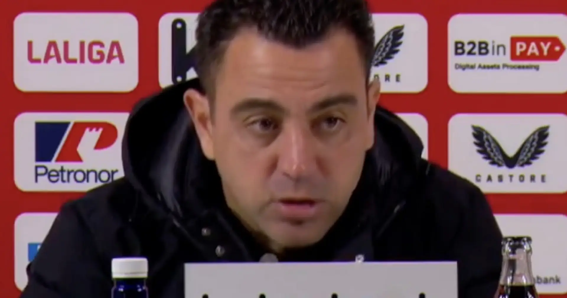 Xavi cite le seul point positif du match nul contre l'Athletic Bilbao