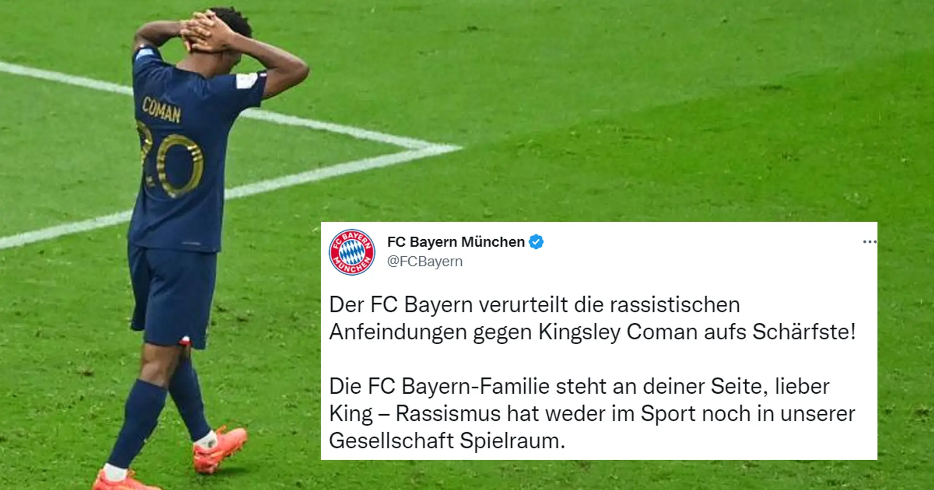 Bayern unterstützt Coman inmitten des Rassismus-Skandals: "Die FC Bayern-Familie steht an deiner Seite"