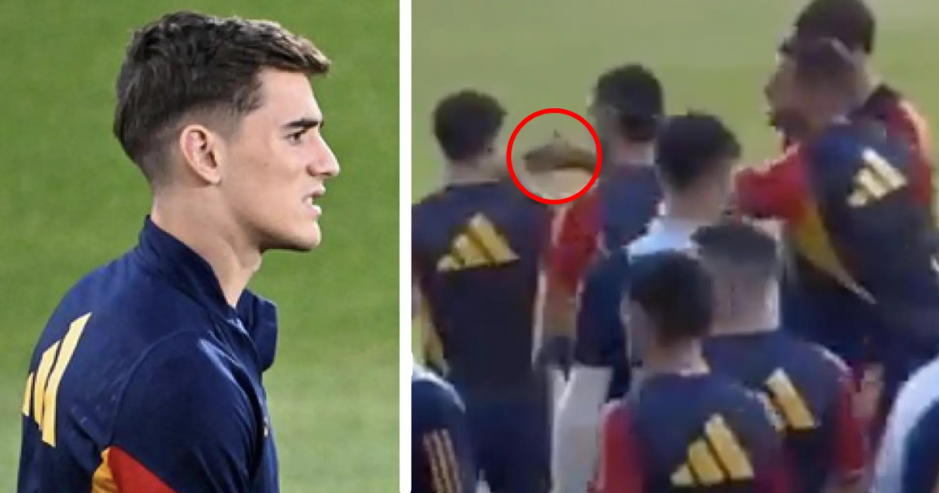 SPOTTED: Real Madrid striker slaps Gavi in training, what happens next