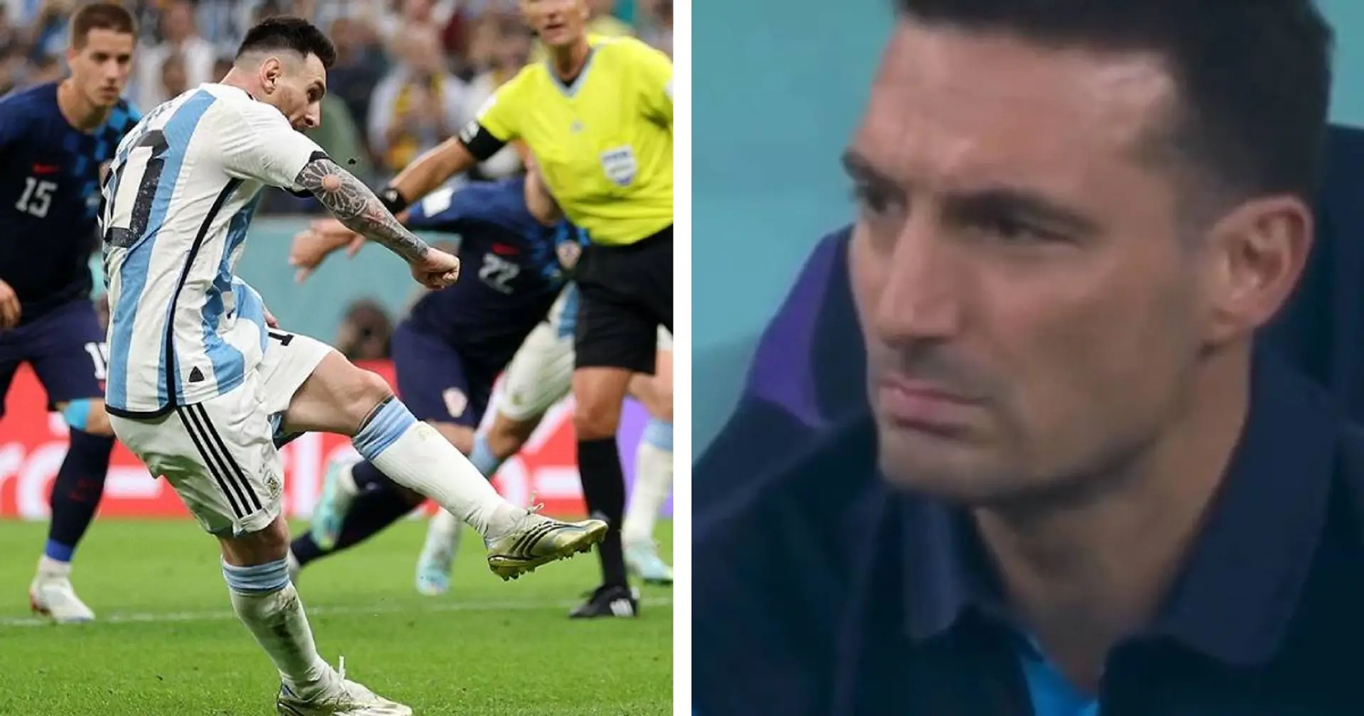 Pris par la caméra : la réaction stoïque impressionnante du sélectionneur de l'Argentine sur le penalty de Messi