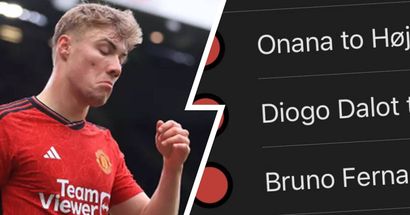 Hojlund receives most passes from Onana among all Man United players in Burnley draw