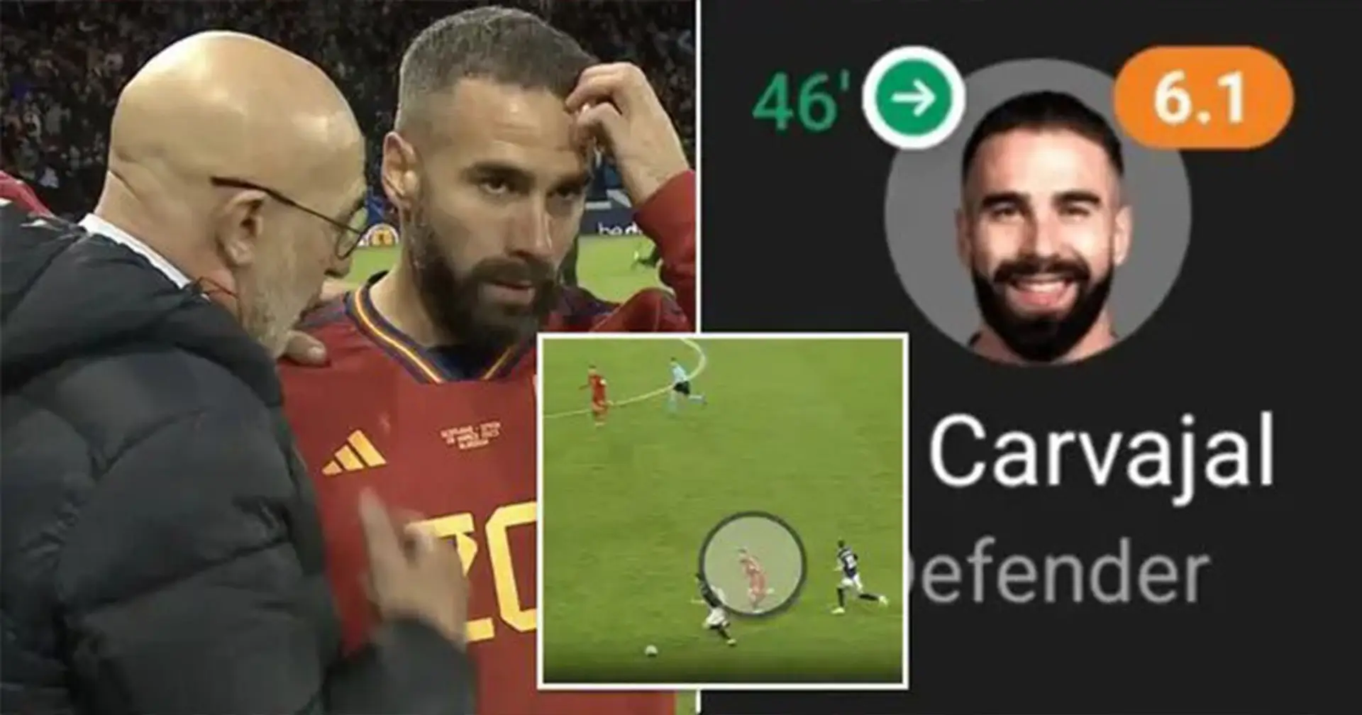 "Ihm heute beim Fußballspielen zuzusehen ist eine Qual": Fans kritisieren Carvajal für das Spiel zwischen Schottland und Spanien