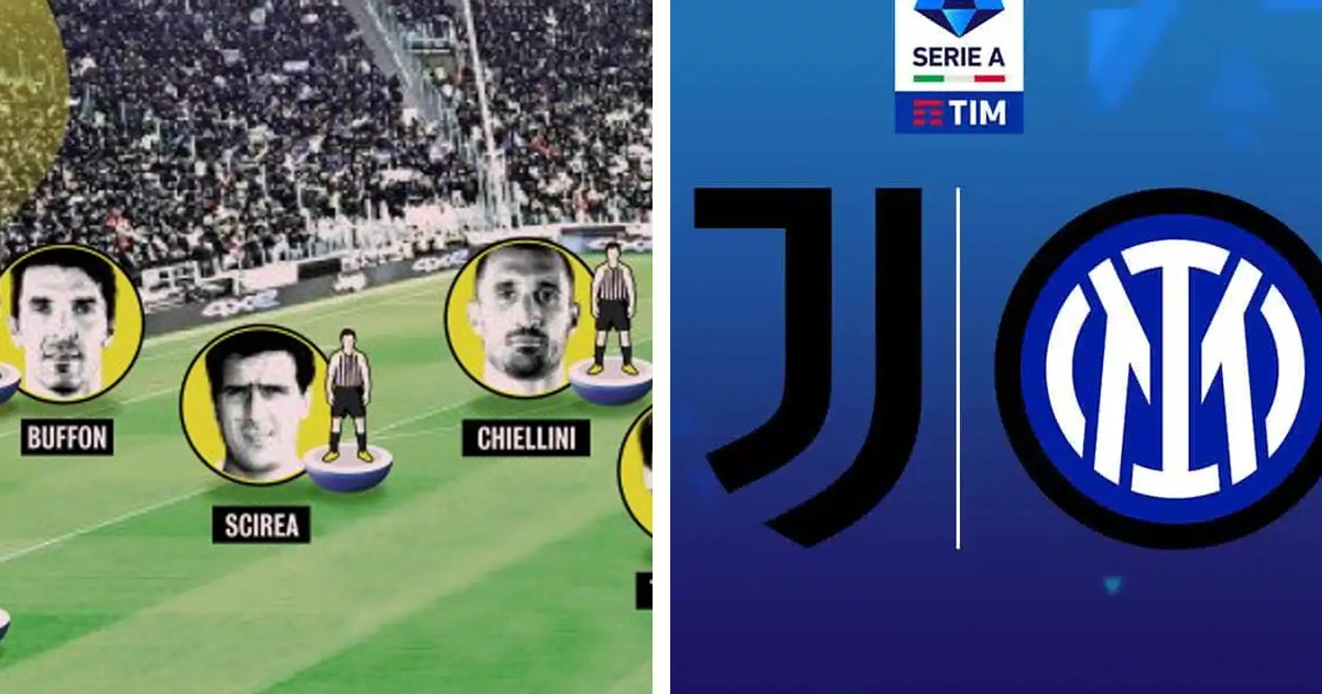 Buffon, Del Piero, Scirea e non solo: il miglior XI 'All-Time' della Juve sfida il miglior XI dell'Inter