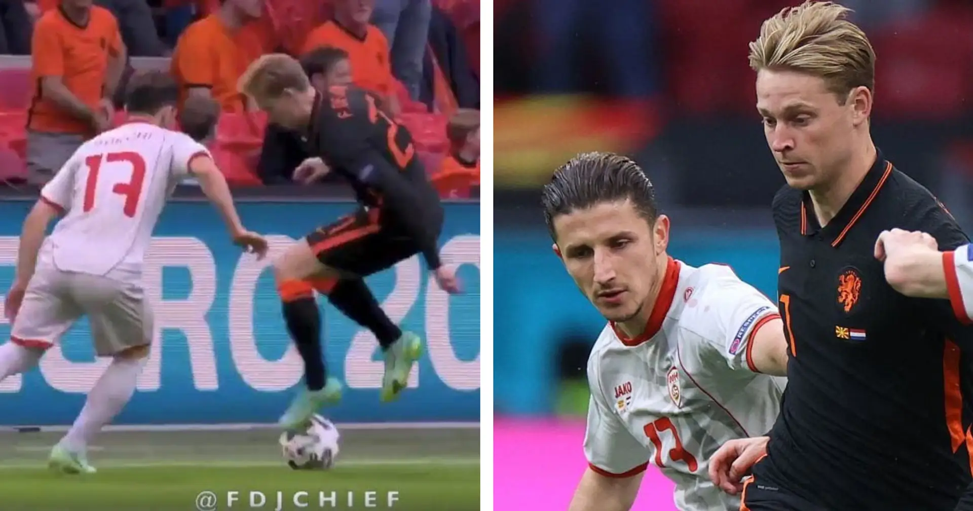 Inch-perfect roulette, masterful through ball: best bits of De Jong's massive performance vs North Macedonia