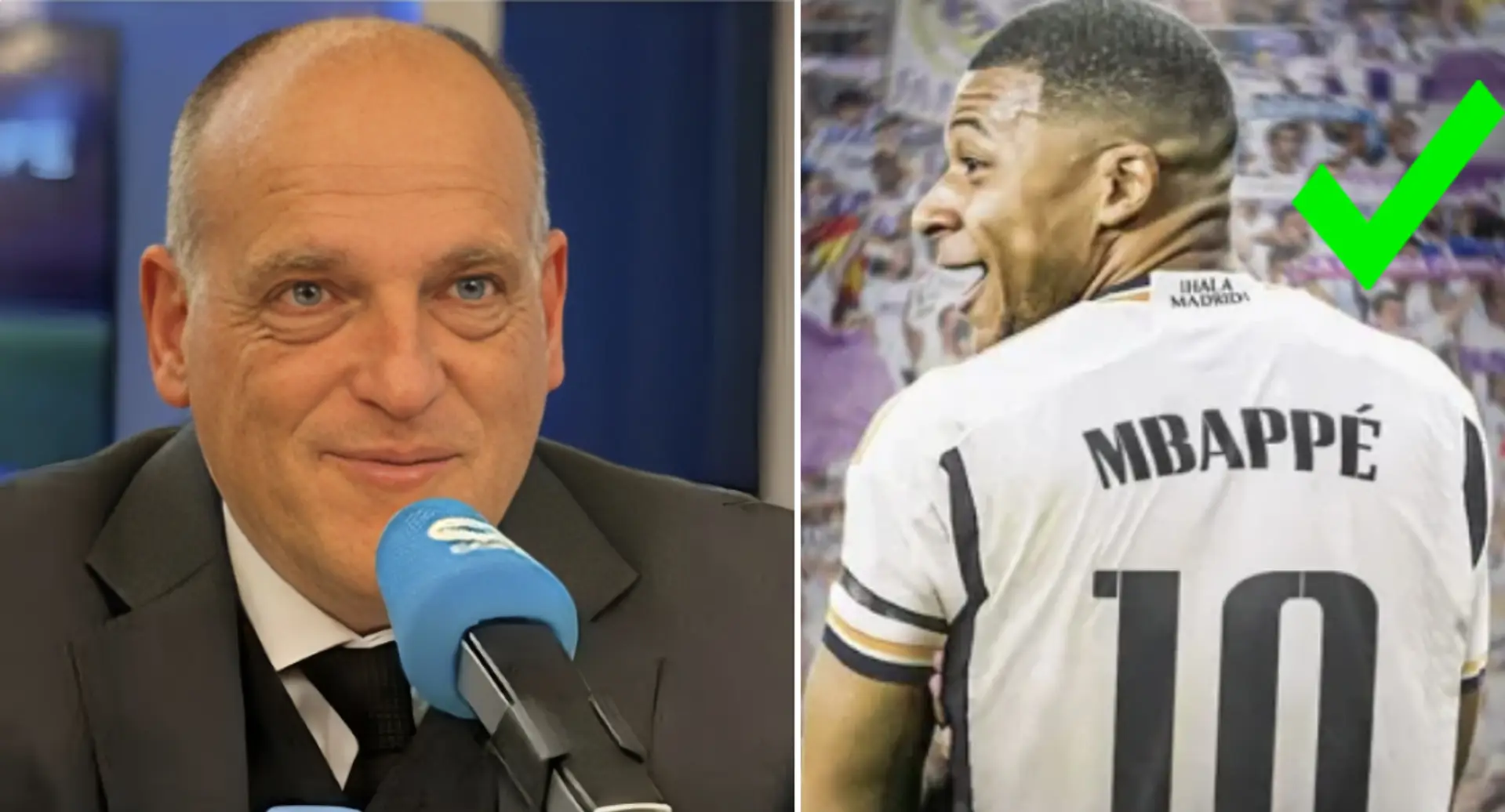 El presidente de La Liga cree que Kylian Mbappé ya es jugador del Real Madrid