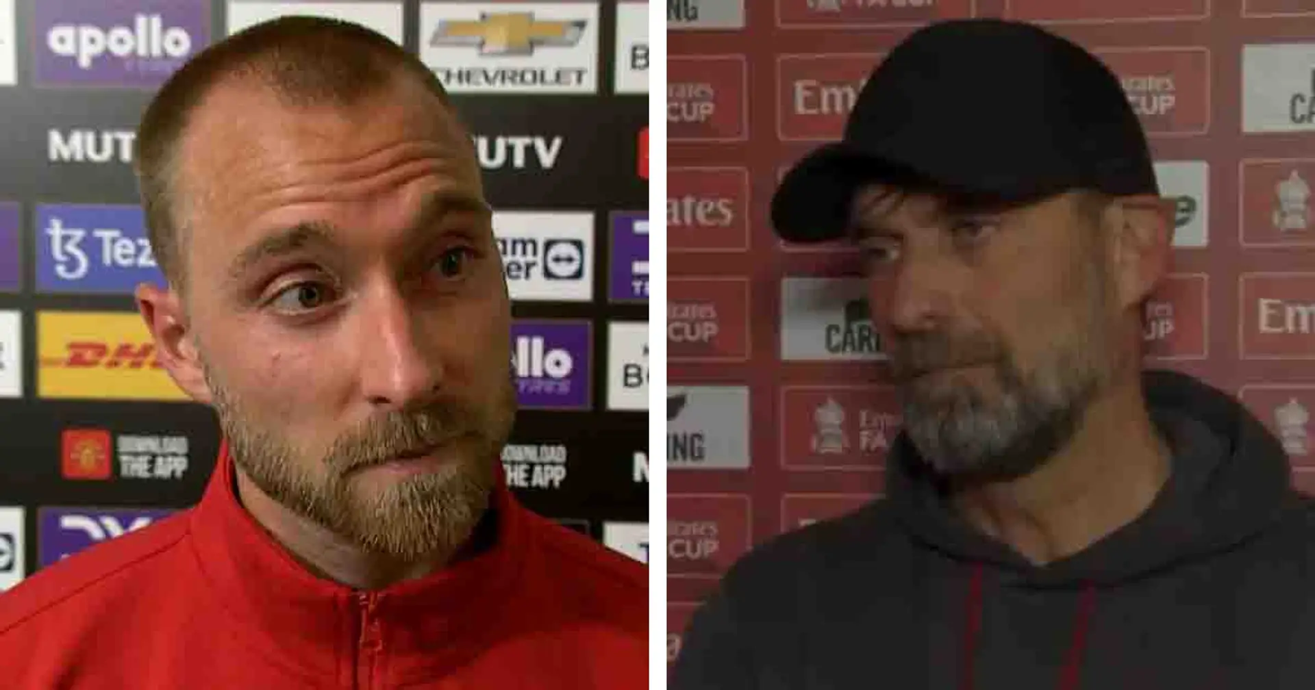 'I laughed at that': Eriksen reveals his reactions to Klopp belitting reporter after FA Cup loss