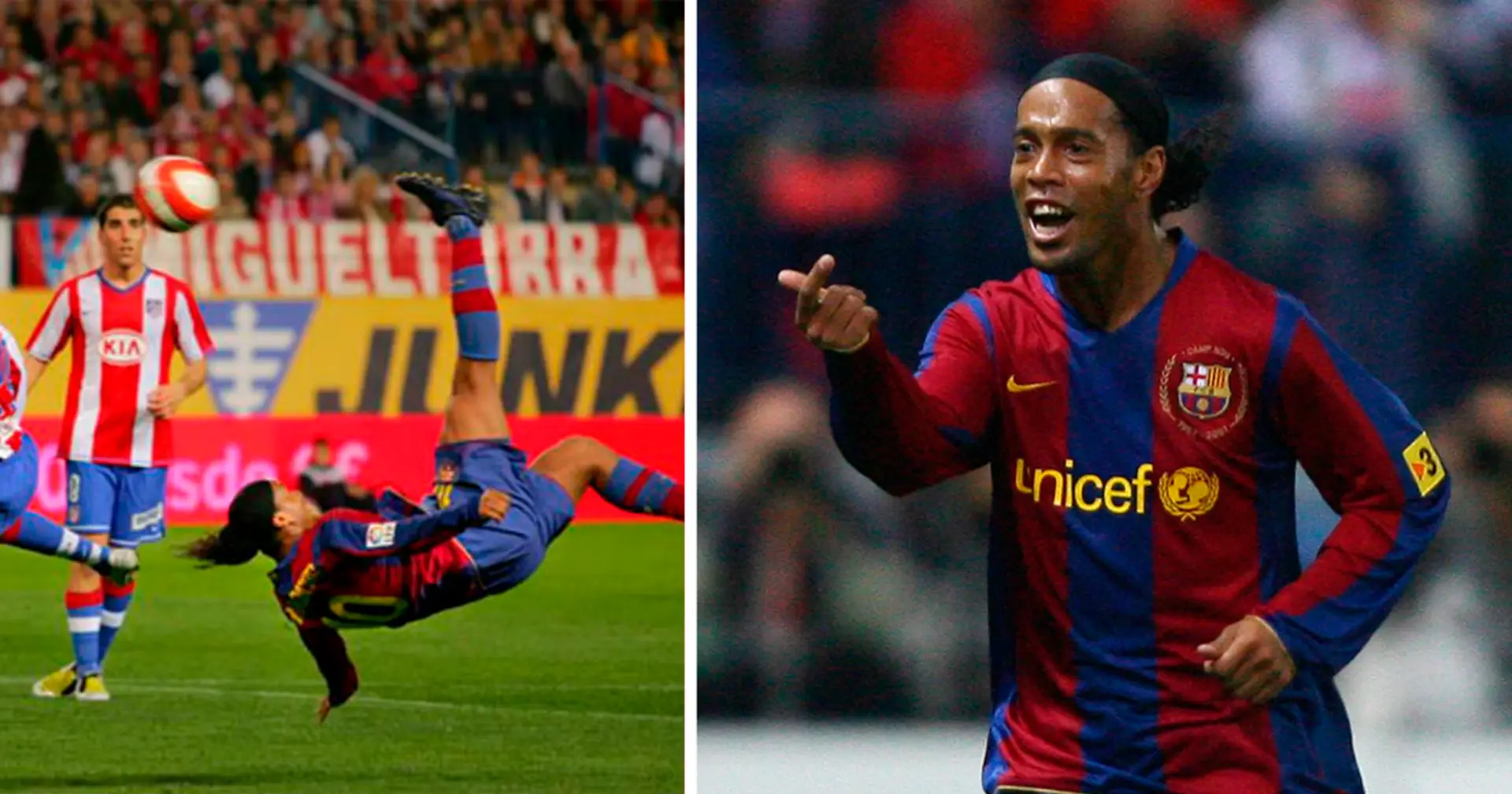 Il y a 16 ans aujourd'hui, Ronaldinho marquait son dernier but avec Barcelone - et quel but !