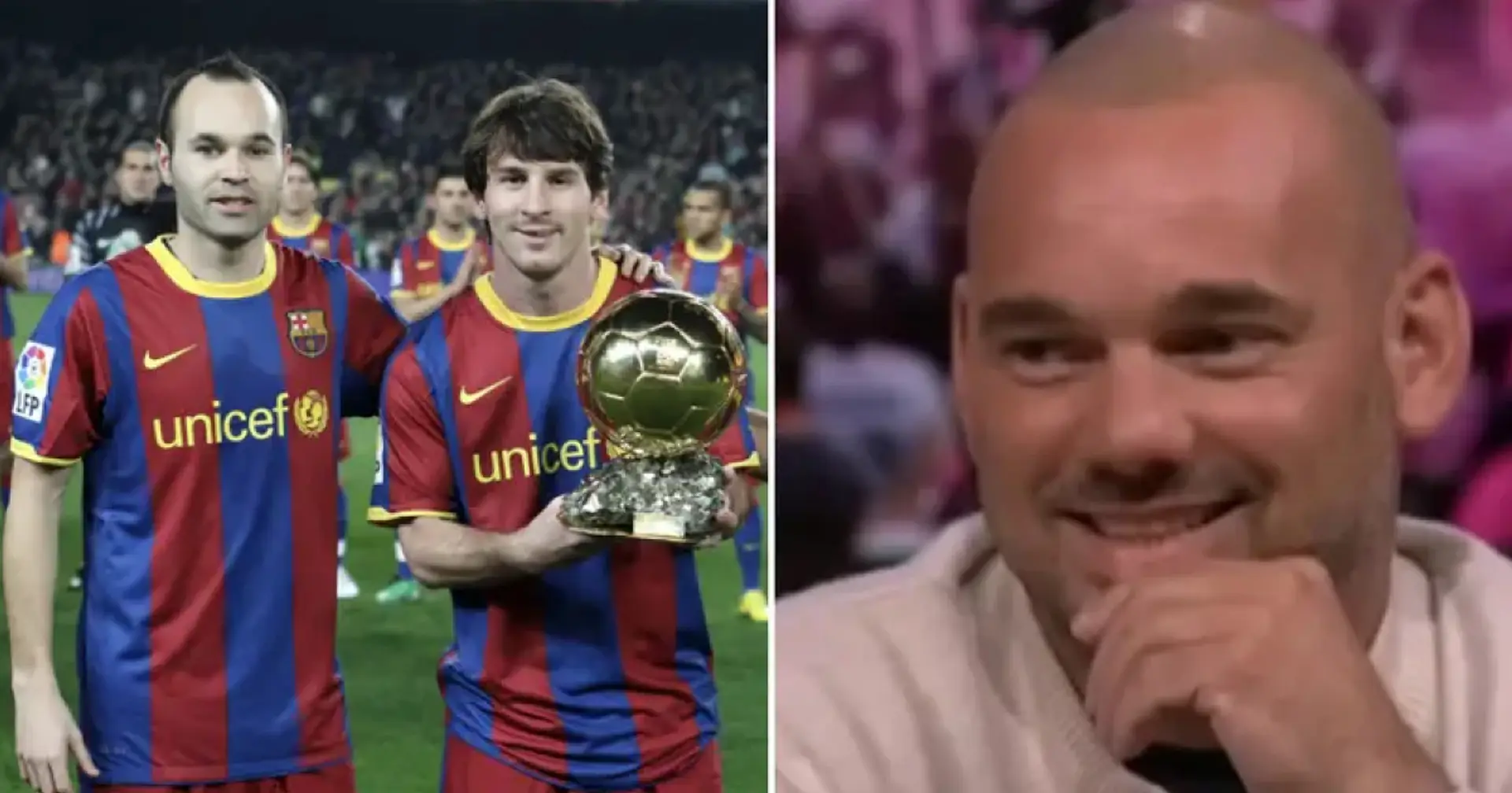 "Ein bisschen unfair": Sneijder verriet, wie er auf Messis Ballon d'Or im Jahr 2010 reagierte