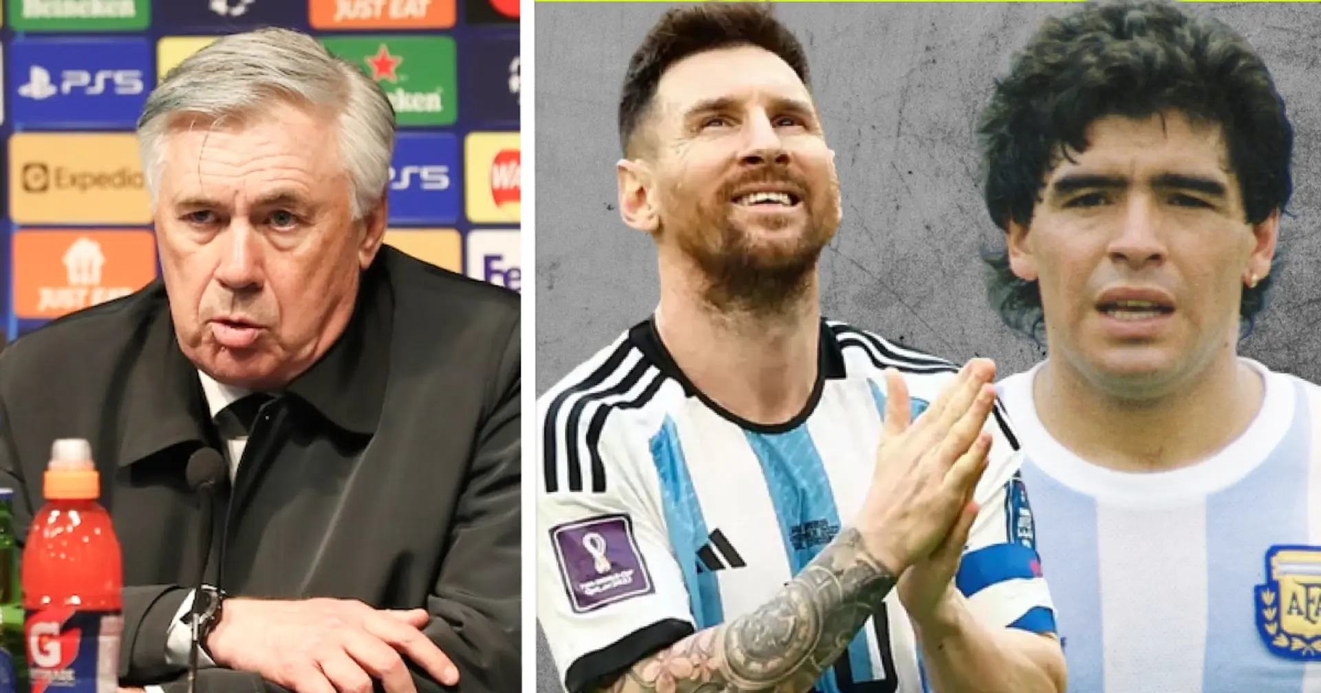 'What sort of question is this?': Ancelotti asked to pick between Maradona and Messi 