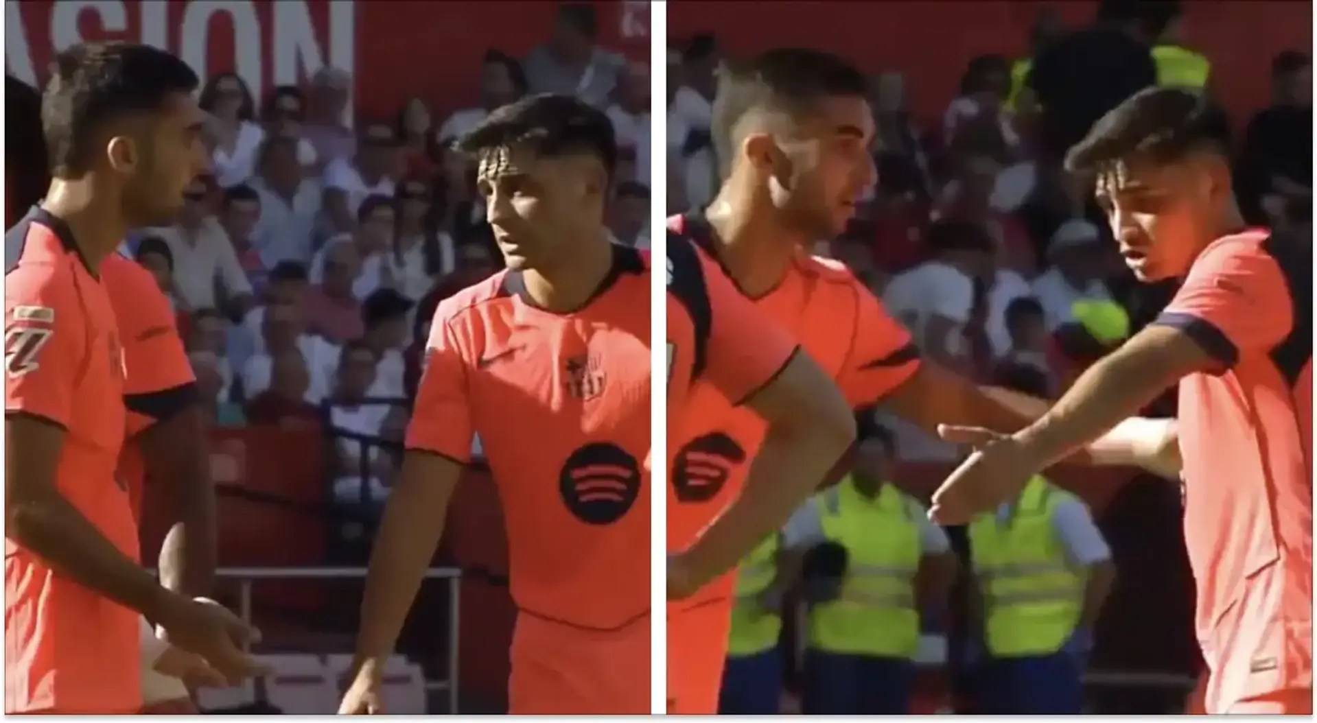 Ferran Torres y Pedri protagonizan un acalorado intercambio durante el ...