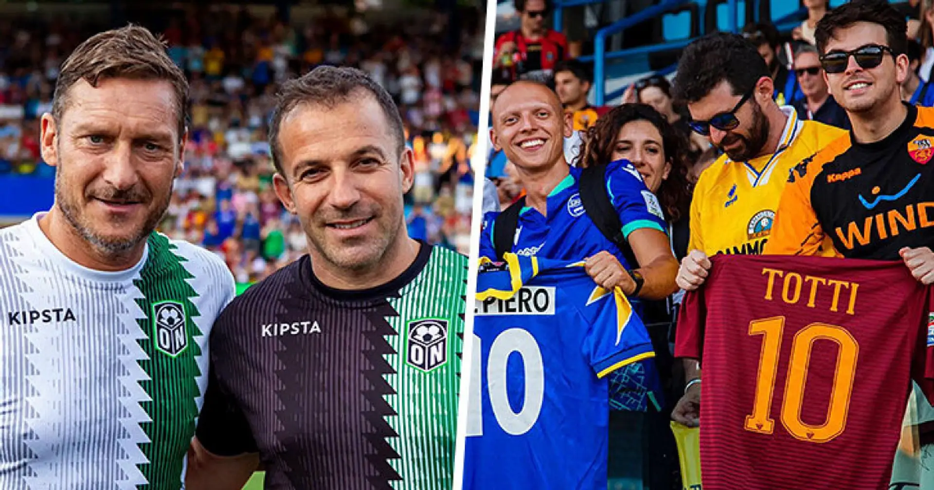 Totti und Del Piero spielen wieder: Ihre Retro-Spiele sind eine herzerwärmende Geschichte von Träumen der Fans