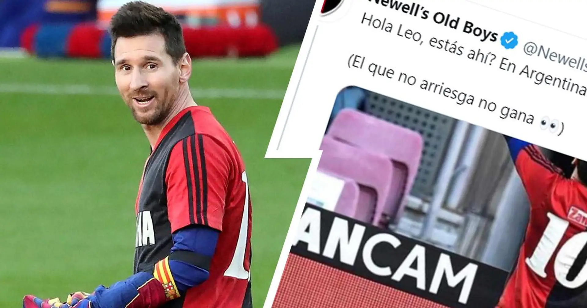"Salut Leo, êtes-vous là?": Les Old Boys de Newell accueillent en plaisantant Messi à nouveau alors que l'Argentin est agent libre