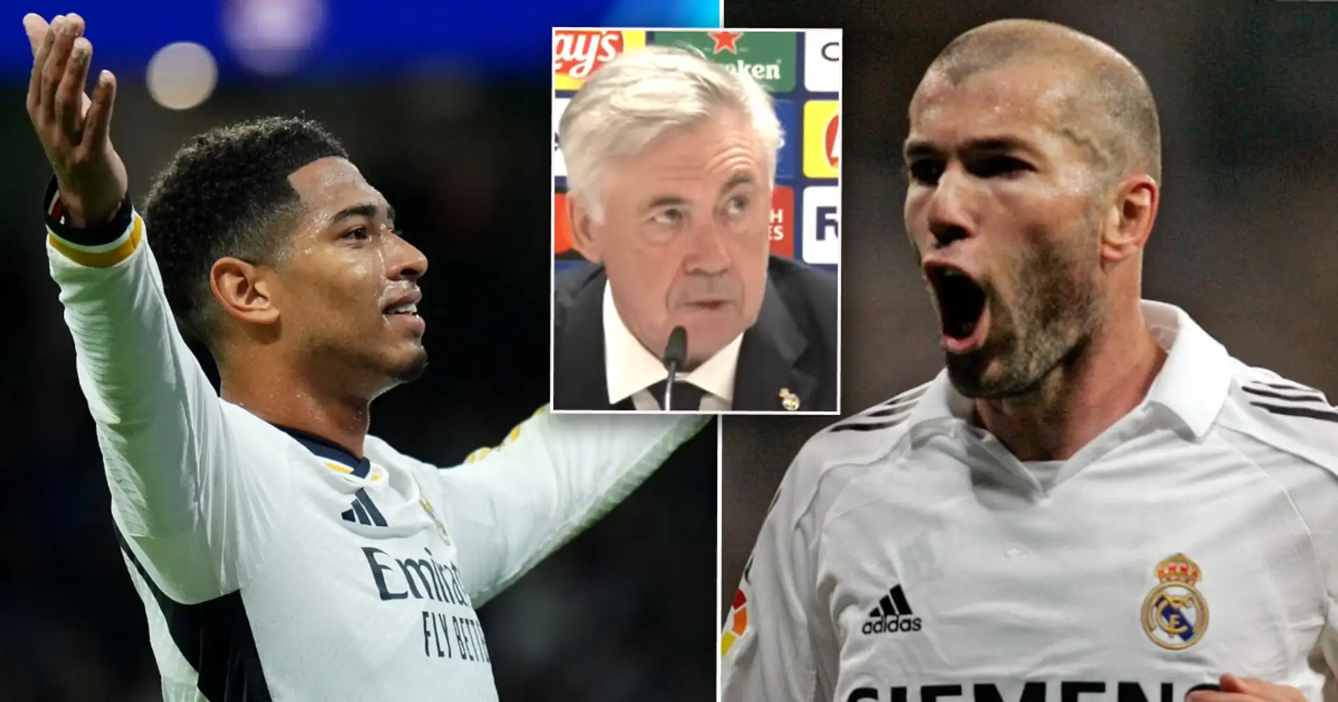 'It's difficult': Ancelotti tries to compare Bellingham with Zidane