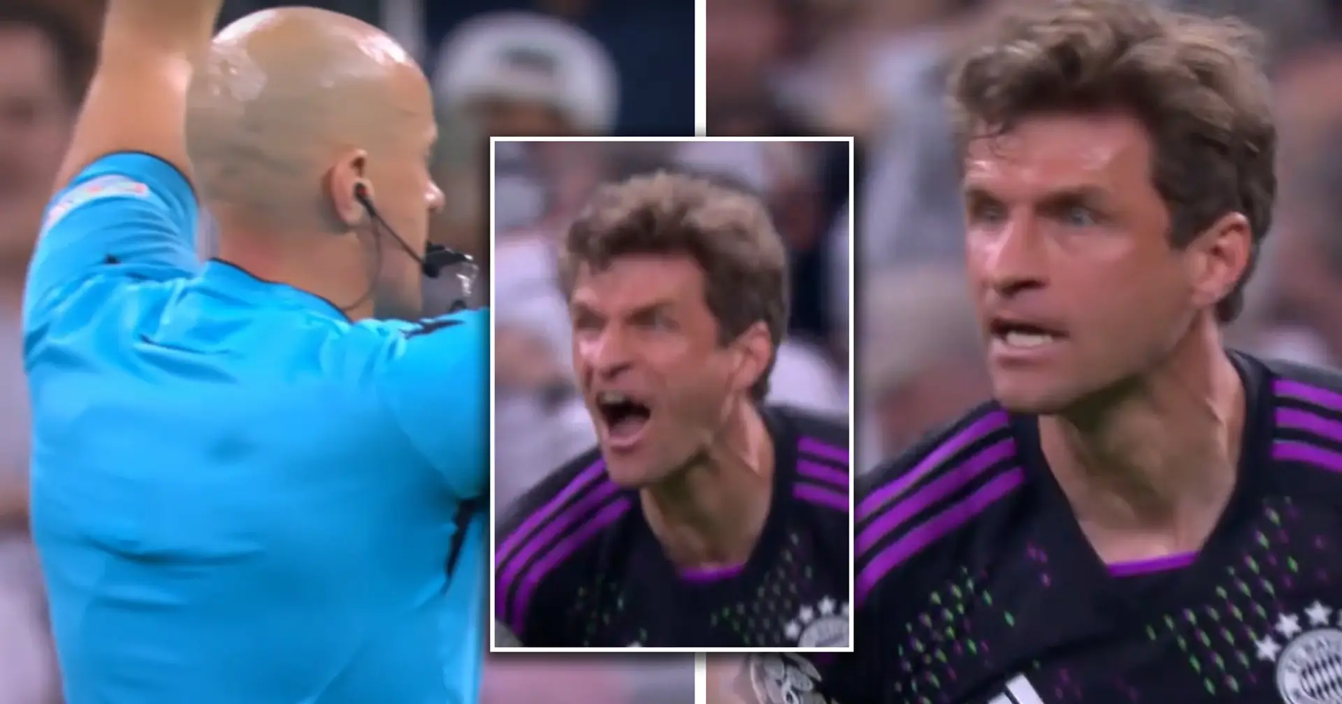 Spotted: Thomas Muller loses his sh*t at referee after a controversial offside that decided fate of the match 
