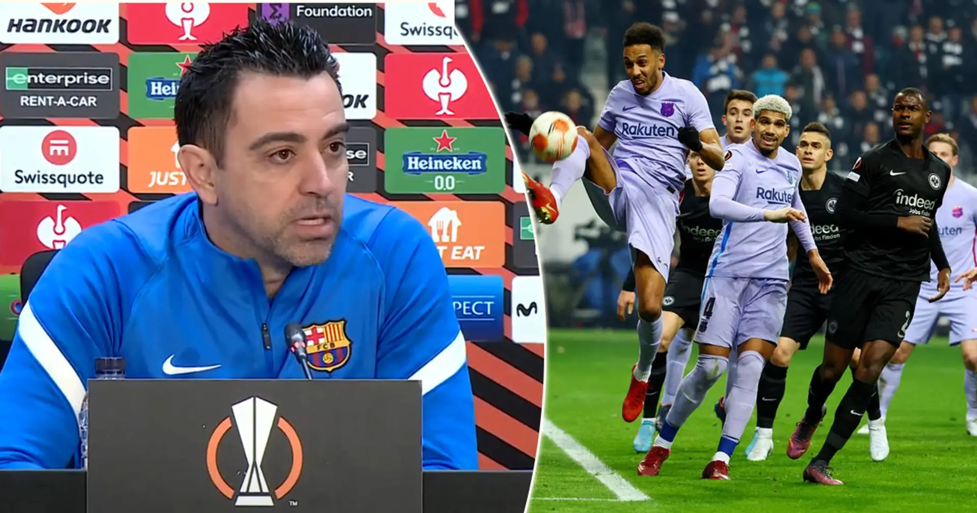 'Hay que evitar que tengan el balón': Xavi detalla las cosas que el Barça debe mejorar para ganar al Eintracht Frankfurt