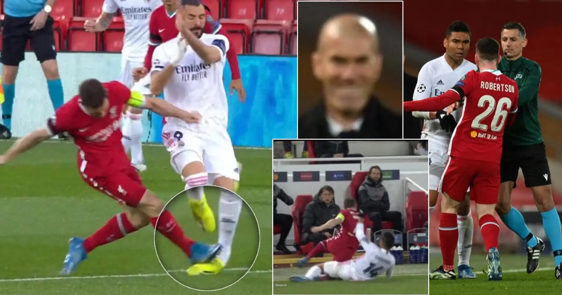 Zidane fue cazado sonriendo tras la venganza de Casemiro sobre Milner