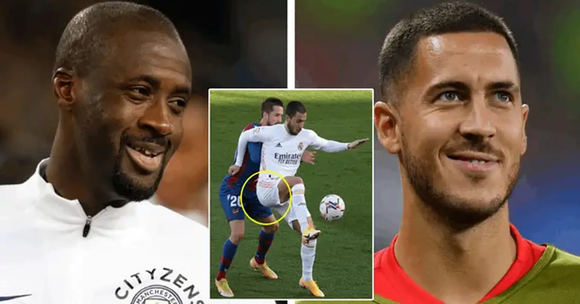 Yaya Touré: 'Cómo Hazard usa su gran trasero para proteger la pelota es increíble'