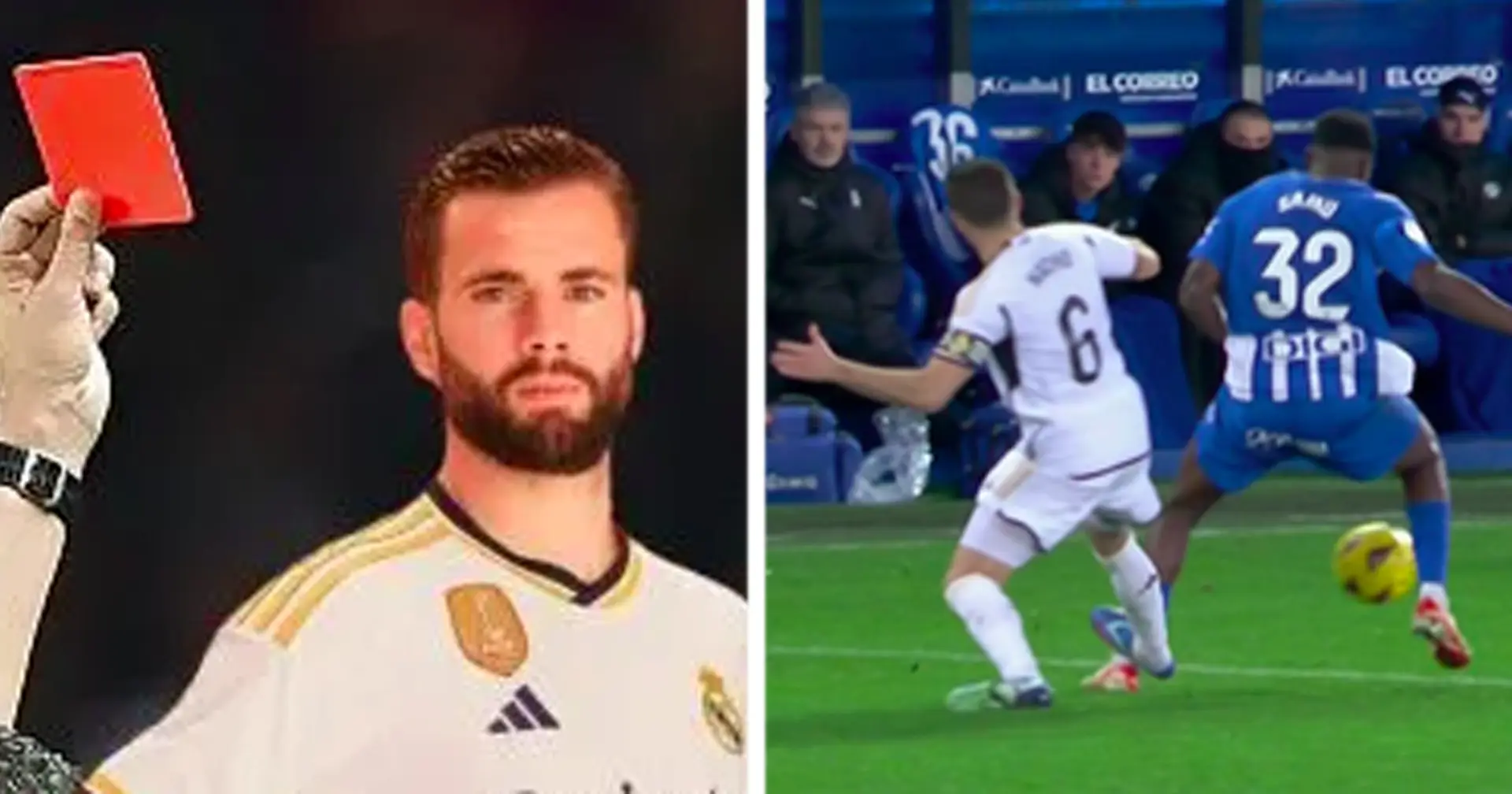 How many games will Nacho miss through suspension?