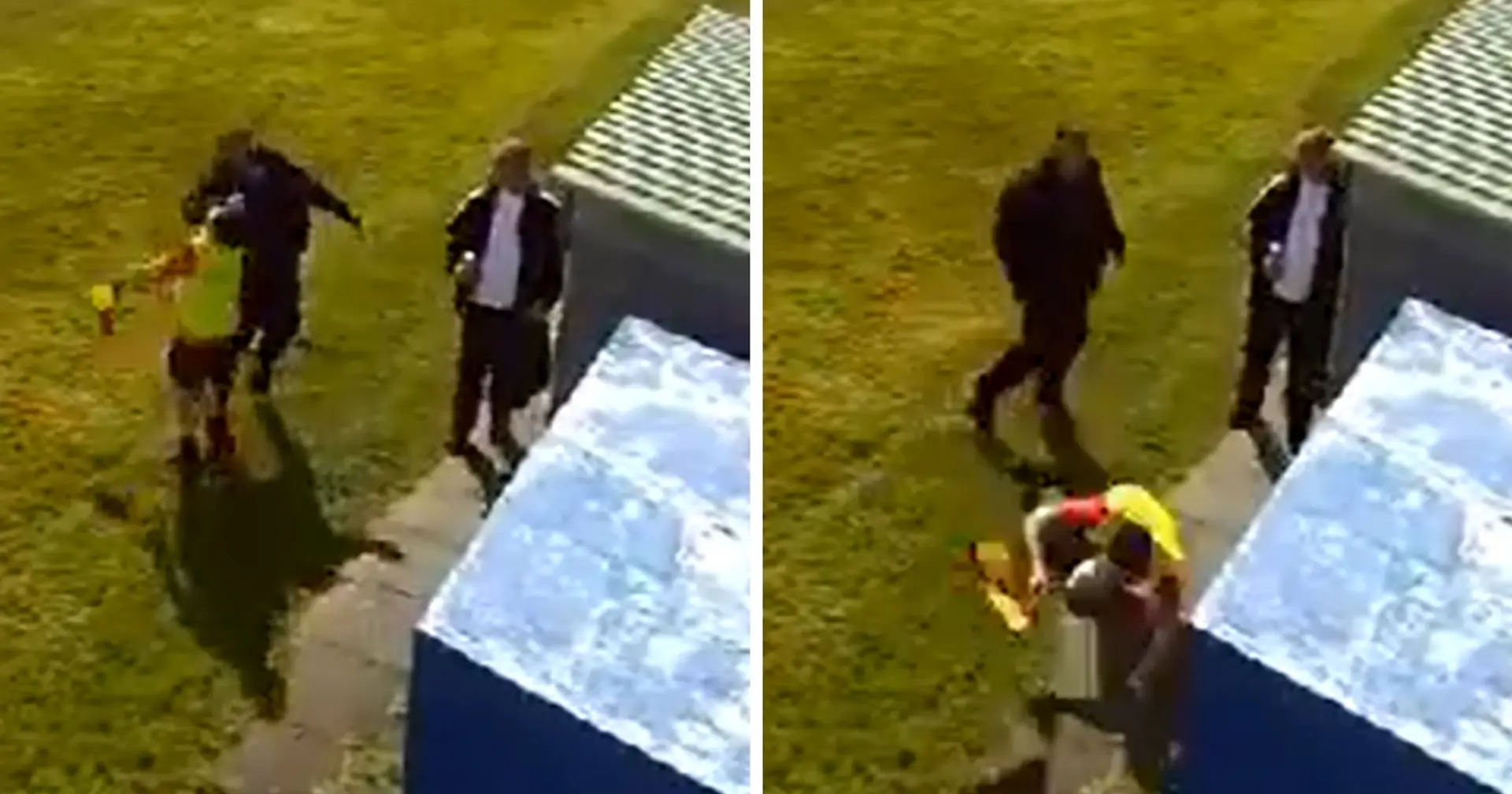 Man thought to be a football coach punches linesman in the face in shocking viral video