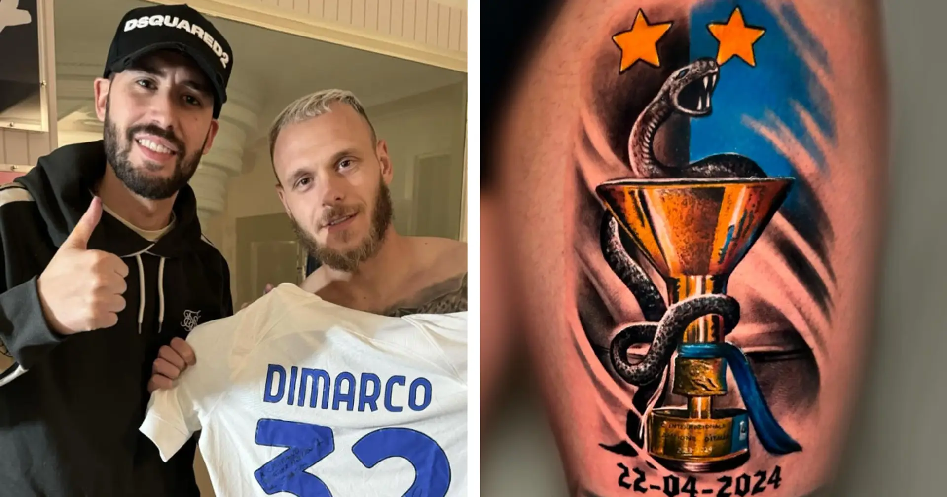Tifosi impazziti per il nuovo tatuaggio di Dimarco: la seconda stella è per sempre
