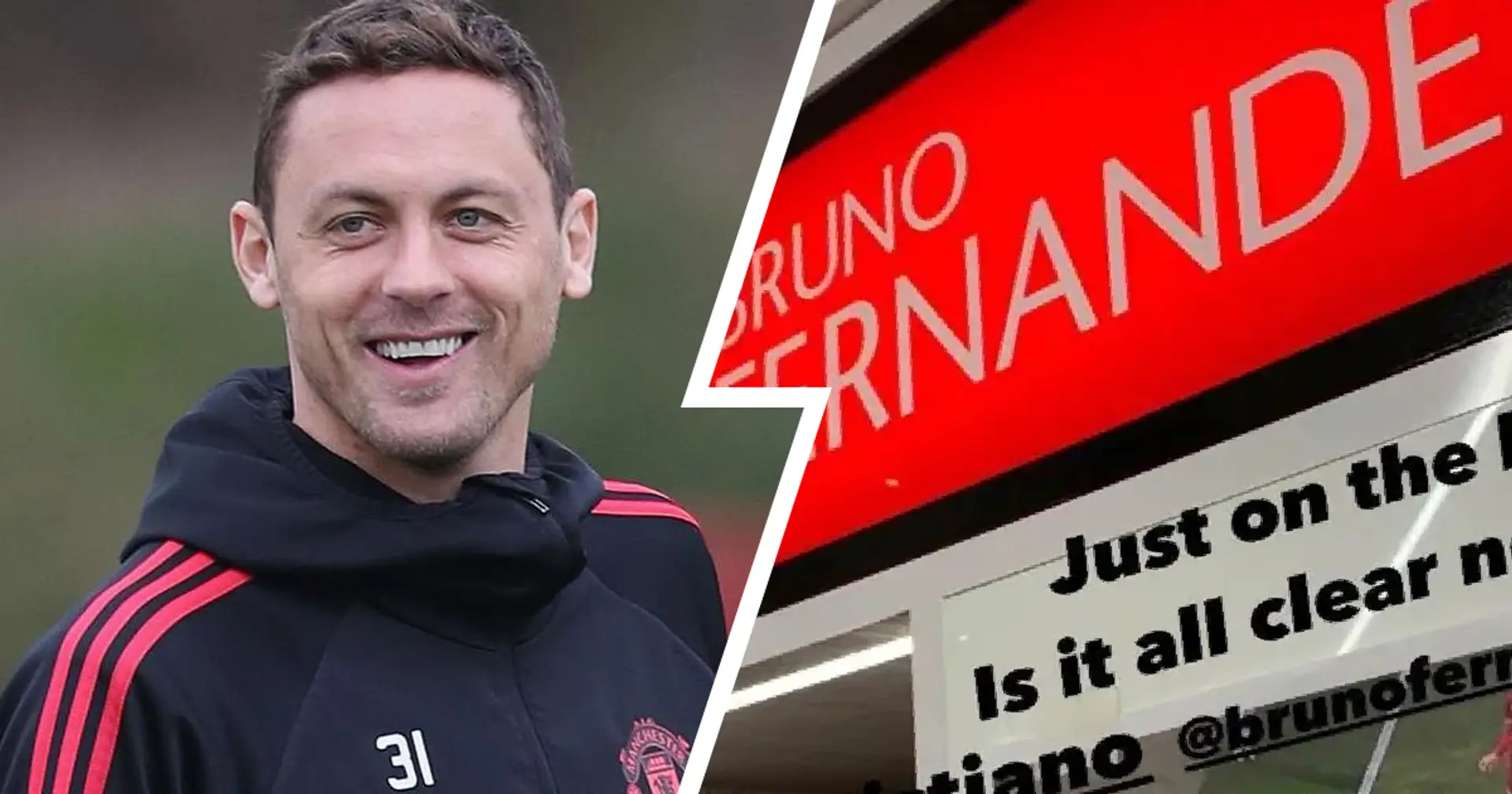Nemanja Matic trolls Bruno Fernandes by sticking picture of Portugal's disallowed goal on his locker