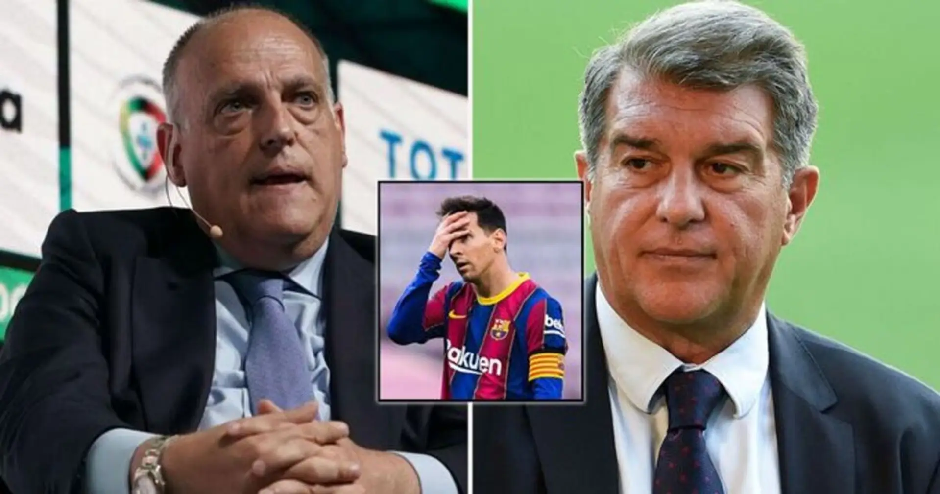 Presidente de LaLiga Tebas ataca a Laporta: 'La Superliga que vale un Leo'