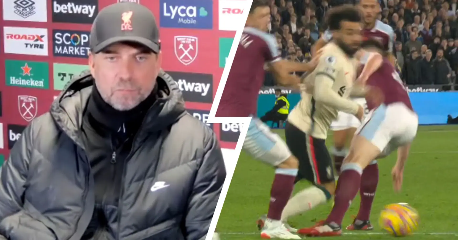 'I didn't see it': Klopp responds to claims of Salah's dive in West Ham loss