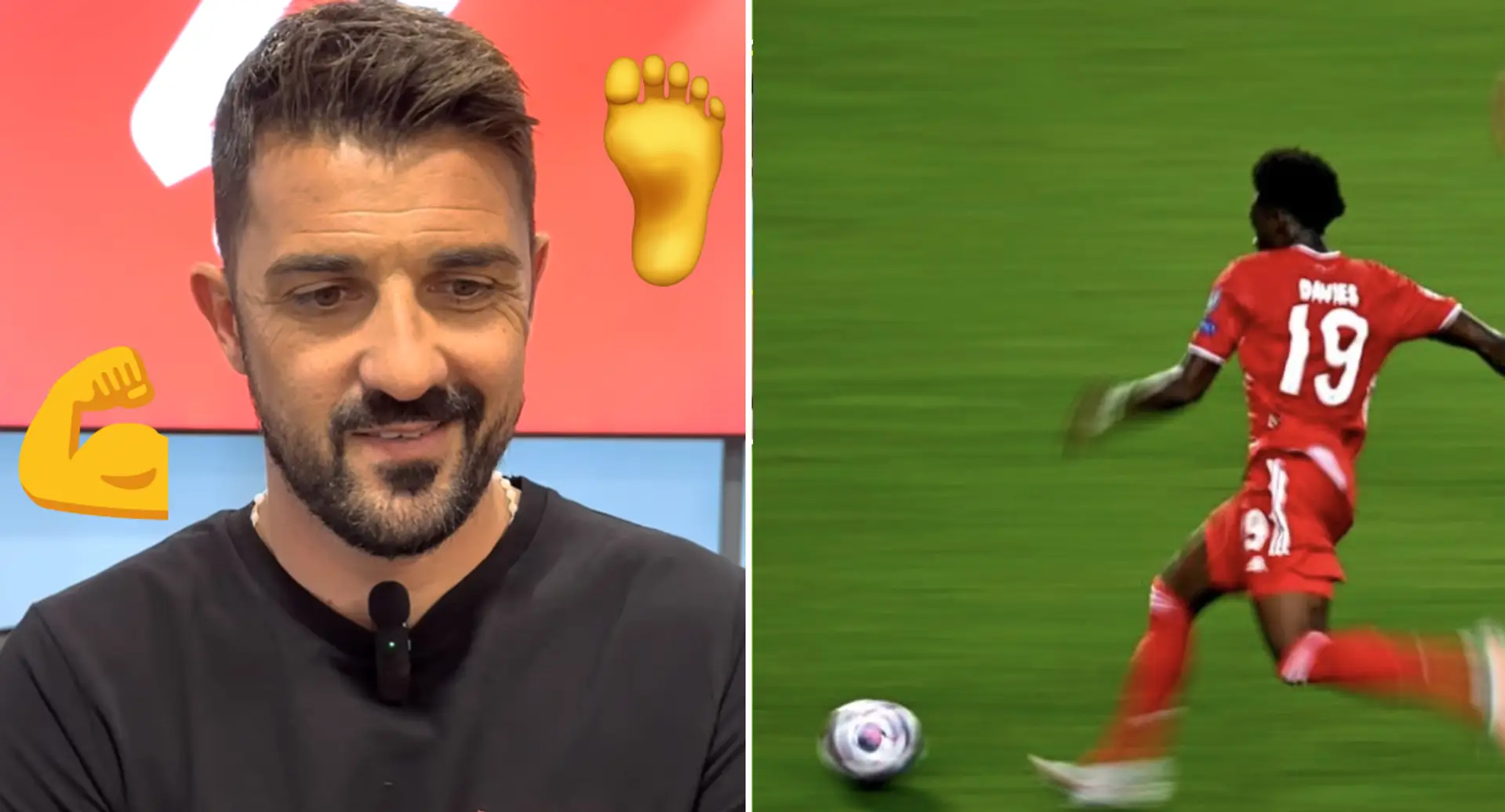 Right foot – me, speed – Alphonso Davies: David Villa builds his ultimate footballer