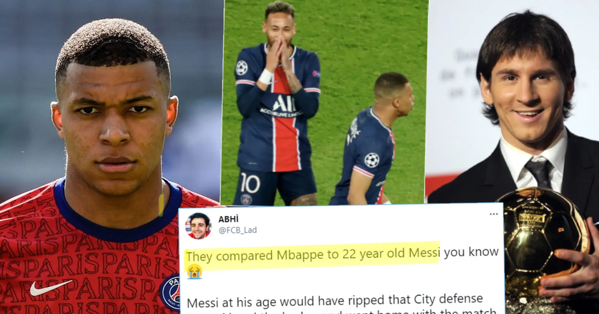 Comparing Mbappe to Messi at 22 should be a crime': Fans react as Kylian  vanishes against City with 0 shots on target - Football 