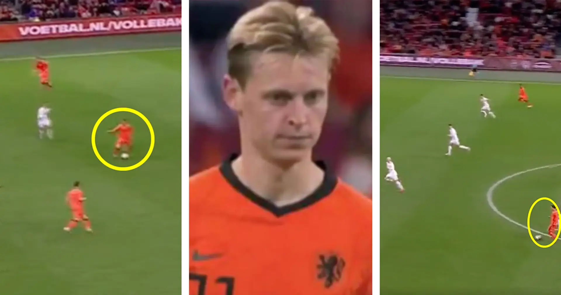 Frenkie de Jong assists for the Netherlands, shows one thing he's especially great at