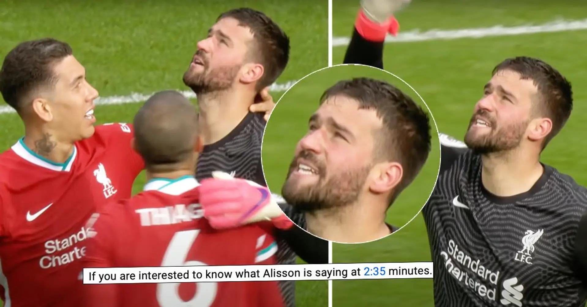 "Je peux clairement lire sur ses lèvres": un fan brésilien révèle ce qu'a exactement dit Alisson après avoir marqué pour Liverpool