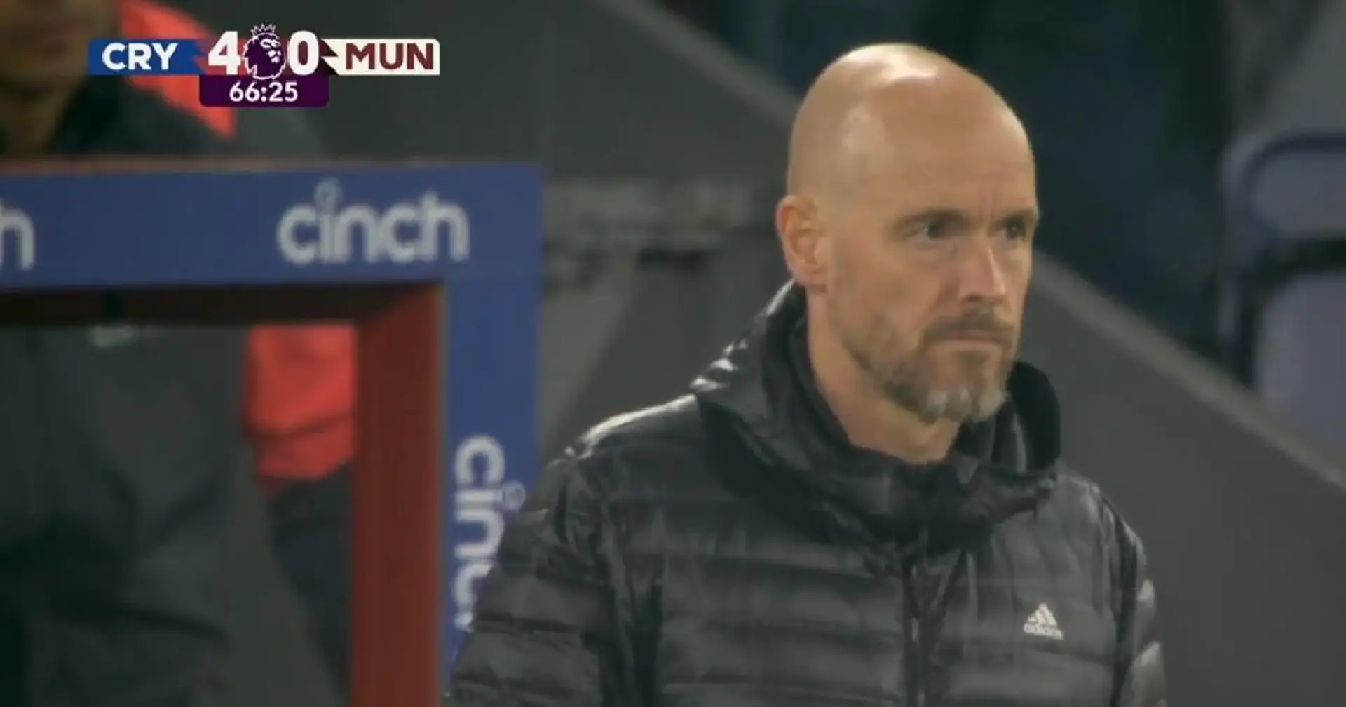 SPOTTED: Ten Hag's face as Crystal Palace score 4th past Onana