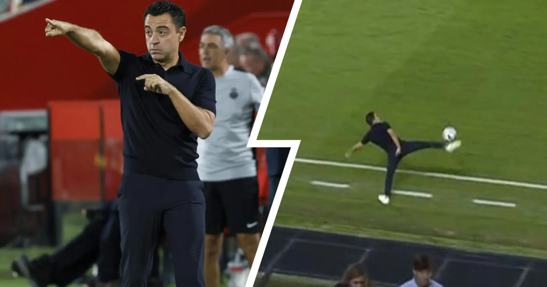 Xavi, che stop al volo! L'incredibile gesto tecnico dell'allenatore del Barcellona nel match col Maiorca