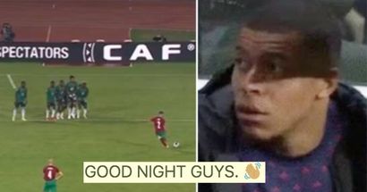 Hakimi scores back-to-back free kicks at AFCON, Mbappe's reaction makes headlines