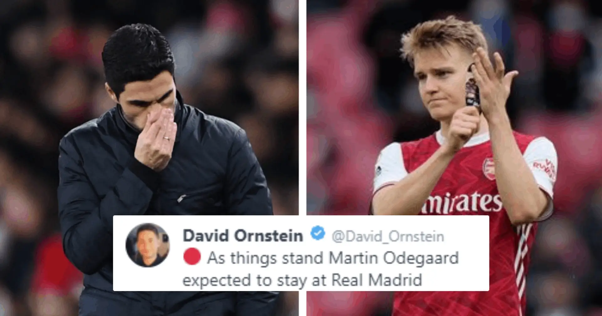 David Ornstein: Arsenal set to explore no. 10 options 'more aggressively' as Martin Odegaard likely to stay at Real Madrid