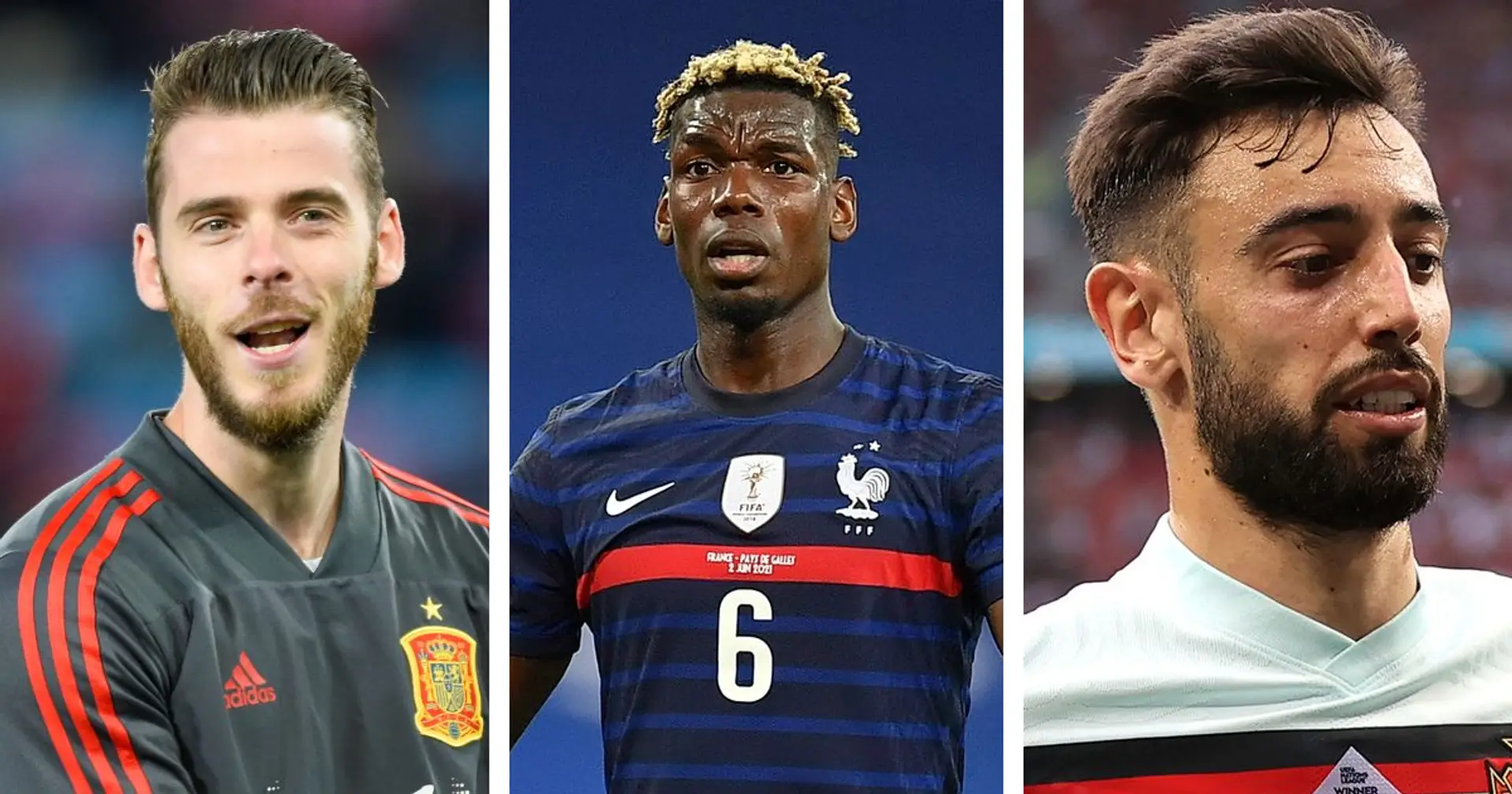 De Gea, Pogba, Bruno & more: Shirt numbers of Man United players at Euro 2020 compared 