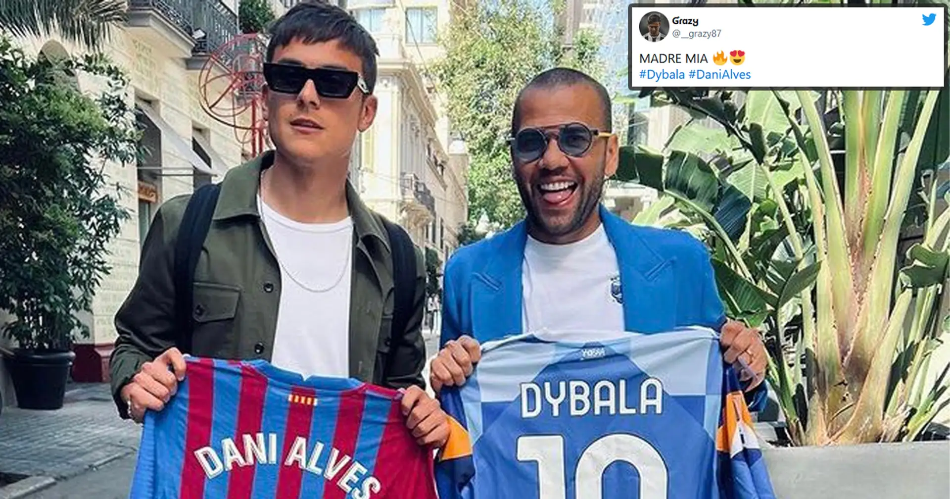 "Quanto mi gasano!": Dybala e Dani Alves insieme infiammano gli animi dei tifosi sui social