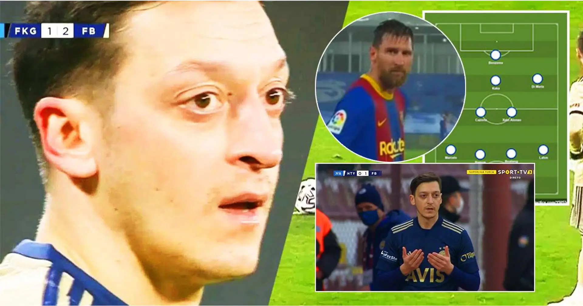 Mesut Ozil presenta il suo controverso 'Dream Team' - nessun posto per Messi o Ronaldo Nazario