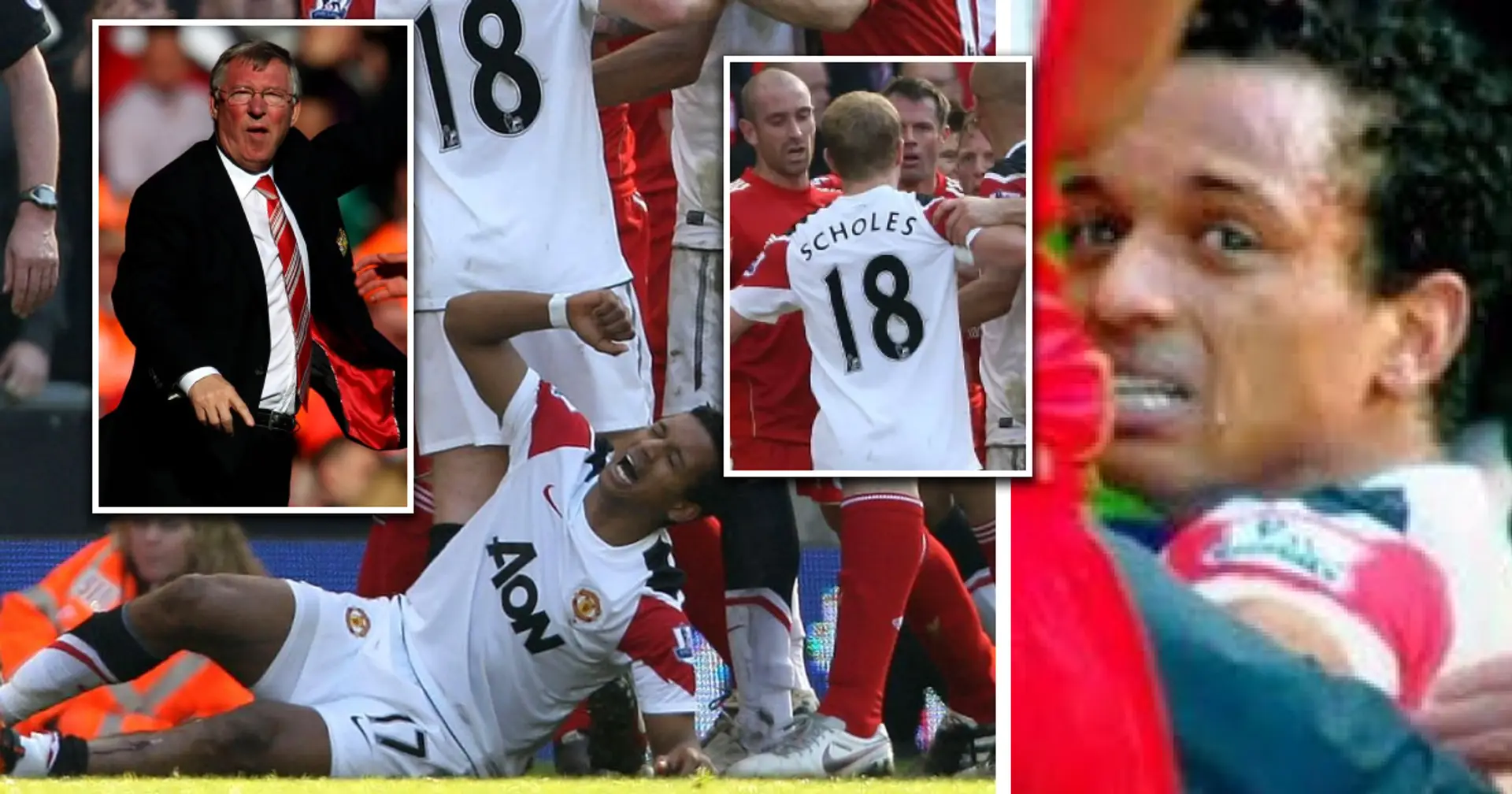 'Scholsey came and he saw Nani crying': Recalling how Paul Scholes reacted to Nani crying at Anfield